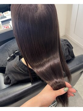 エミュ 伏見 国際センター(emu) 髪質改善/艶髪/美髪スタイル/ピンクラベンダー