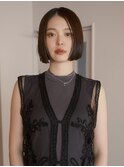ストレートパーマ/ボブ/縮毛矯正/美髪/髪質改善/前髪なし/名古屋