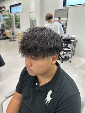ジュール メンズ 大分(Joule men's) フェザーパーマ/スパイキーショート/スペインカール/[大分駅]