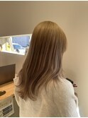 クラゲヘアー/小顔に見せるヘア/ココアベージュ/蟹江