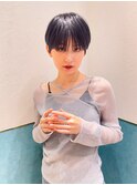 ショート/オリーブグレー/グランマッシュ/小顔/前髪/顔周り/立川