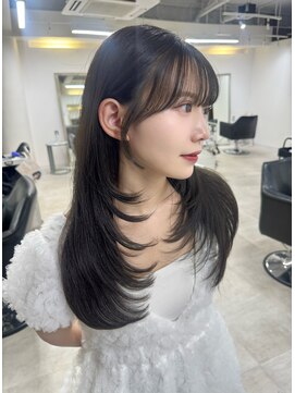 クレム 博多駅店(ChLem) レイヤーカット 艶カラー 暗髪 顔周り 髪質改善 福岡美容室