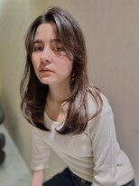 ケリーアン 太田(kelly.un)&nbsp;ハイレイヤーミディアム / 重ためレイヤー / シアーブラウン