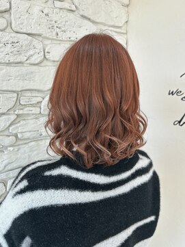 ヘアー ルセロ アット プリム(hair lucero @ prim) ブリーチ無しオレンジベージュ