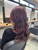 エイト 沖縄豊崎店(EIGHT toyosaki)&nbsp;【EIGHT 豊崎】お客様スタイル［艶やかカシスピンクで春ロング］