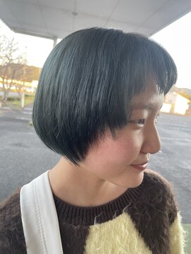 ジーヘアー G-HAIRグループ G-3 ショートボブ×モスグリーン