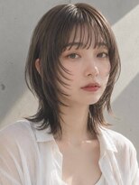 ヴェイン 渋谷(vain)&nbsp;ネオウルフ フェイスレイヤー 艶髪 アッシュベージュ 美髪