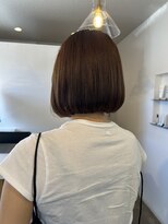 クララジャパン ナベシマ(CLALA JAPAN Nabeshima)&nbsp;ボブ　ミルクティーベージュ　艶髪　髪質改善カラー　ショート