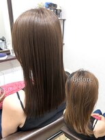 ボクノ 6号店 大橋(bokuno)&nbsp;【 chika 】髪質改善縮毛矯正 / ミディアム / ベージュ / 艶髪