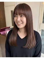 零秒女髪 千里丘店&nbsp;上品な艶とまとまりの美髪セミロングヘア髪質改善艶髪艶感