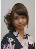 浴衣アップスタイル