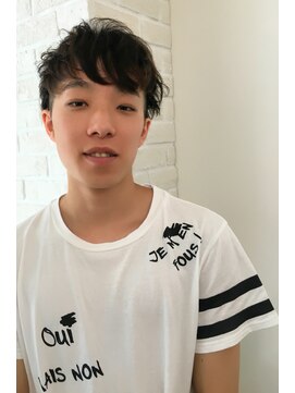 グリーン(green) G-dragon風ツーブロスタイルkoutabyiijima