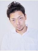 【GrandChariot 笹塚】おしゃれメンズのアップバングショート