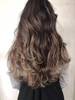 ヌイ 横浜(nui)&nbsp;ラベンダー_毛先パーマことりベージュウォーターフォール