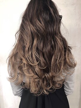 ヌイ 横浜(nui) ラベンダー_毛先パーマことりベージュウォーターフォール