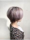 ハンサムショート×モノトーンバイオレット