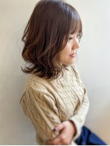 エル セルカ 高田馬場(el CERCA)&nbsp;イルミナカラー透明感ベージュ×ミディアムゆるふわ春レイヤー