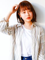 ネイヴィル オモテサンドウ(navile omotesando)&nbsp;☆外ハネボブインナーカラー☆navile表参道