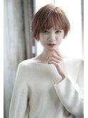大人かわいい×小顔マッシュショート ×オレンジアッシュ/池袋