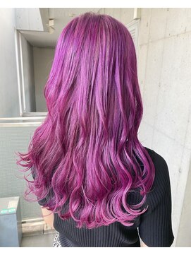 ガルボヘアー 名古屋栄店(garbo hair) #ガルボ#ハイトーン#エクステ#ブリーチ#ピンクパープル#ギャル