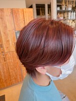 エシレ(esille.)&nbsp;ピンクカラーのセンターパートショート