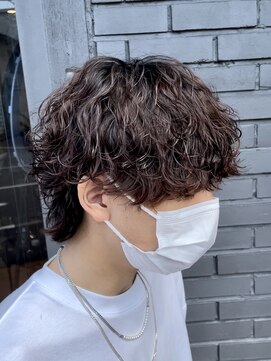 アビー(ABEY) 波巻きスパイラルメンズウルフマッシュウルフ