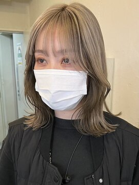 ヒート バイ アンカットラウンジ 渋谷(HEAT by UNCUT&LOUNGE) グレージュカラー/ミルクティーベージュカラー/ケアブリーチ