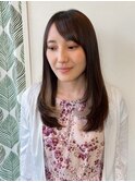 【髪質改善矯正ストレート】×シールエクステ