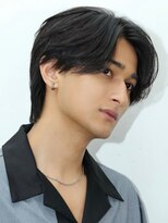 リップス 表参道店(LIPPS)&nbsp;前下がりセンターウルフ【毛流れパーマ】