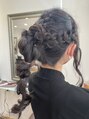 ルミエ 中野島(LUMIE) 三つ編みヘアアレンジ。