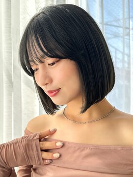 ラフィスヘアートゥルー 葛西店(La fith hair true) 【La fith】タッセルボブ×シアーブラック