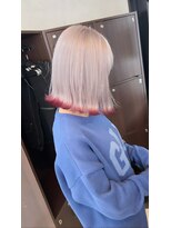 エス 天満店(esu) KR30裾カラーレッド/デザインカラー/グレージュ/レッドカラー