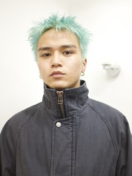 ランズサンズ 表参道(runsuns) ホワイトグリーンスパイキー