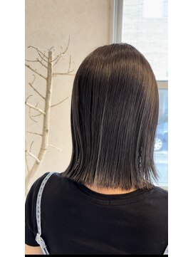 ジェリカヘアー サンフラワー通り(Jlica hair) ぷつっとボブ×くすみ系グレージュカラー