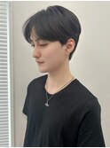 メンズセンターパート