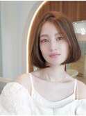 20代30代大人かわいい小顔くびれレイヤーカット韓国レイヤーボブ