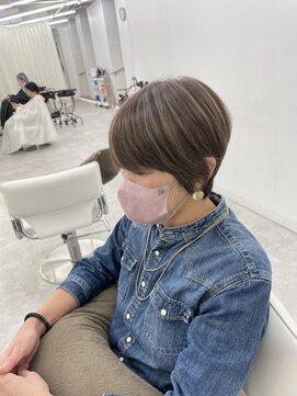 ブラウン(Brown) 白髪ぼかしハイライト【細めハイライト】