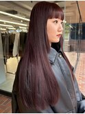 【大久保】ブリーチなしでできるレッドパープルカラー