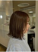 大人可愛い20代30代40代カラー/ミディアム/宮崎