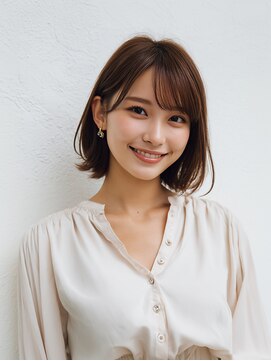 e.m.a プレミアムビューティーサロン 栄駅店(e.m.a PREMIUM BEAUTY SALON) ボブ/イメチェン/外ハネボブ/美髪/ワイドバング/髪型