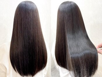 フラン(Franc)の写真/【大宮駅】縮毛矯正の常識が変わる◆諦めていたカラーとの同時施術で、1日で叶える理想の艶髪を◎髪質改善