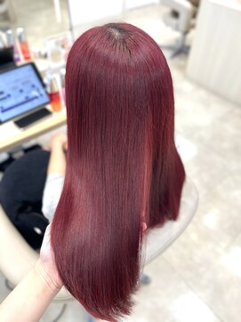 ケンジ 平塚ラスカ店(KENJE) チェリーレッド/ブリーチカラー/髪質改善カラー/平塚/湘南