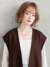 ヘアーアンドメイク ニューヨークニューヨーク 姫路店(Hair&Make NYNY)&nbsp;ボブ×外ハネ×透明感カラー