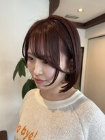 アチェロプラス 幸手店(acero+)&nbsp;お顔まわりとの相性◎似合わせボブ×ピンクブラウン