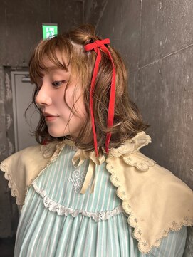 オーン 渋谷(OOn) ブリーチなしオリーブブラウンカラー