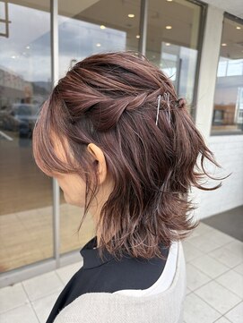 サラ ビューティ サイト 春日(SARA Beauty sight) 【ヘアセット】ふわふわハーフアップ/ナチュラルメイク