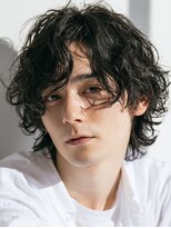 ビフィーノ リルネ フォー メン(Bifino Rilune for men)&nbsp;MEN’S/リバースセンターパート/ニュアンスパーマ/川西池田