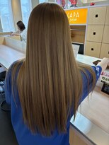 キャパジャストヘアー(CAPA just hair)&nbsp;艶ハイトーンベージュロング