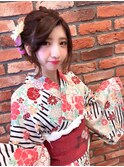 浴衣　成人式　卒業式　振袖　袴　ヘアアレンジ