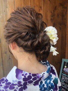 ネオリーブクレア 綱島店(Neolive Krea) 360°映えなゆるふわ浴衣アレンジ